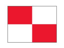 Checkered Pr.green flag Ø 1.3cm&amp;lt;br&amp;gt;Red/White (1 pc)